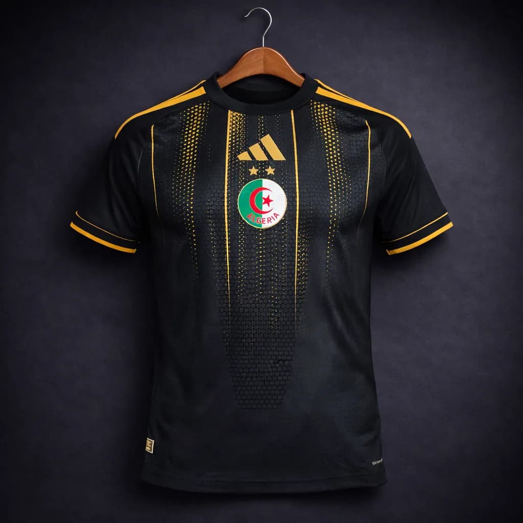 Maillot Algérie Noir et Or