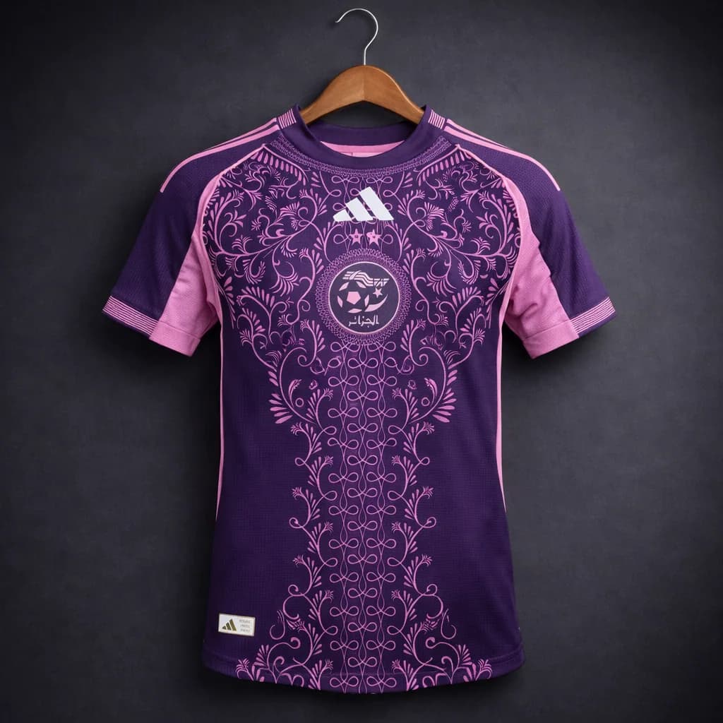Maillot Algérie Violet et Rose Arabesques