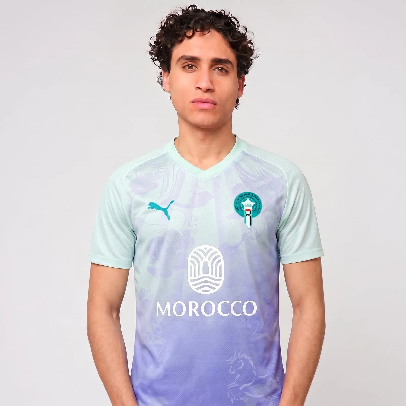 Maillot Maroc Bleu Ciel