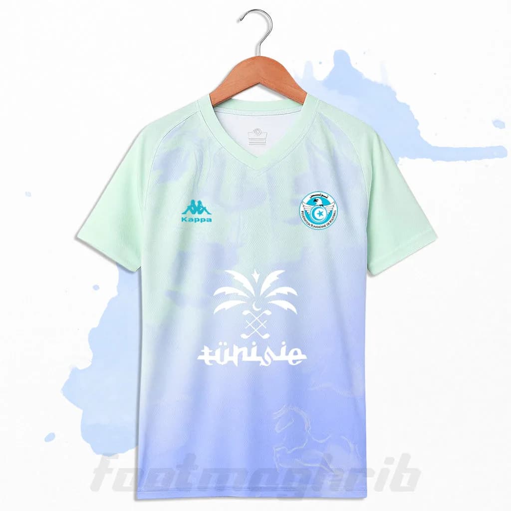 Maillot Tunisie Bleu Ciel — vue 5